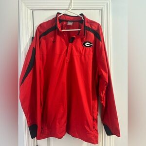 Nike Red and Black Team Georgia Pullover